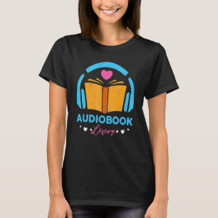 Buchliebhaber Audiobook Enthusiast Nerdy Hörbuch L T-Shirt