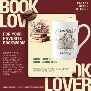 Buchliebhaber Bone China Tasse