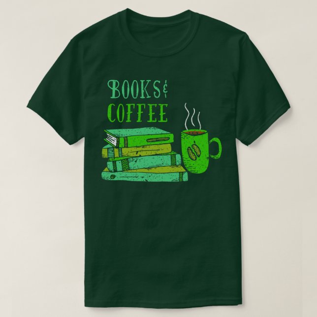 Buchliebhaber Bücher Kaffee Kaffeeliebhaber Buch T-Shirt (Design vorne)