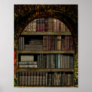 Buchliebhaber der Alten Buchbibliothek Poster