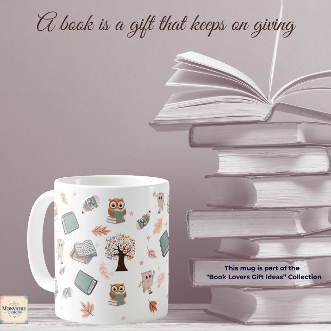 Buchliebhaber-Design 11oz Kaffeetasse (Von Creator hochgeladen)