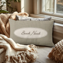 Buchliebhaber Elegantes Schriftzug Gingham 