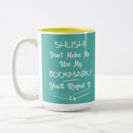 Buchliebhaber Funny Text Zitat Personalisiert Zweifarbige Tasse