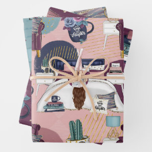 Buchliebhaber Geschenkpapier Set