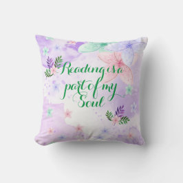 Buchliebhaber Hübsch lebendige Blume Kissen