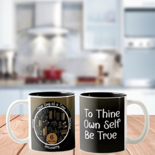 Buchliebhaber - Individuelles Geschenk zur Abstine Zweifarbige Tasse