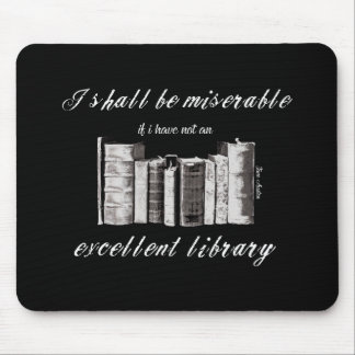Buchliebhaber Jane Austen Zitat Mousepad