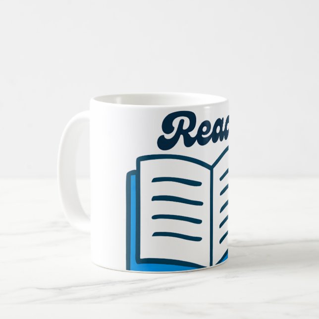 Buchliebhaber lesen kaffeetasse (Vorderseite Links)