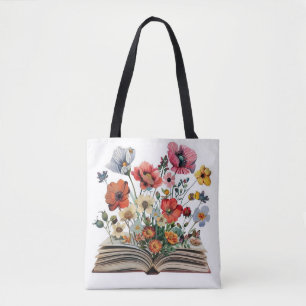 Buchliebhaber Leser Bibliophile Blumen 