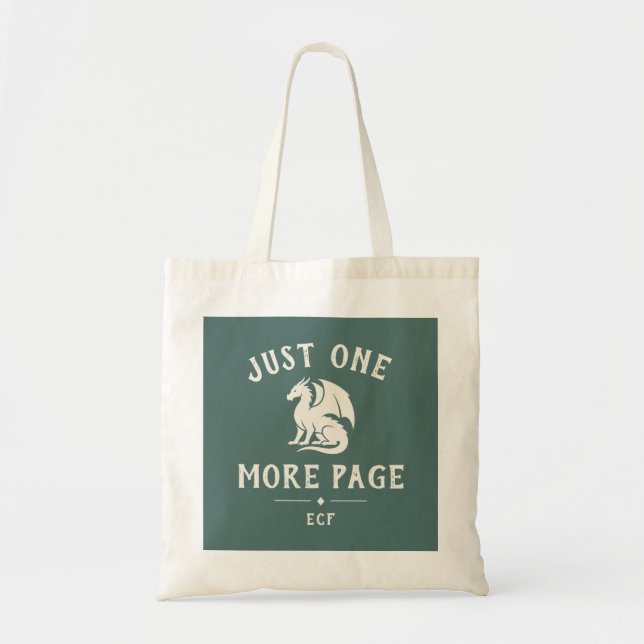 Buchliebhaber Lustiger Spruch Monogramm Tragetasche (Vorne)