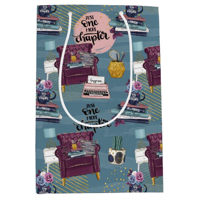 Buchliebhaber Mittlere Geschenktüte (Vorderseite)