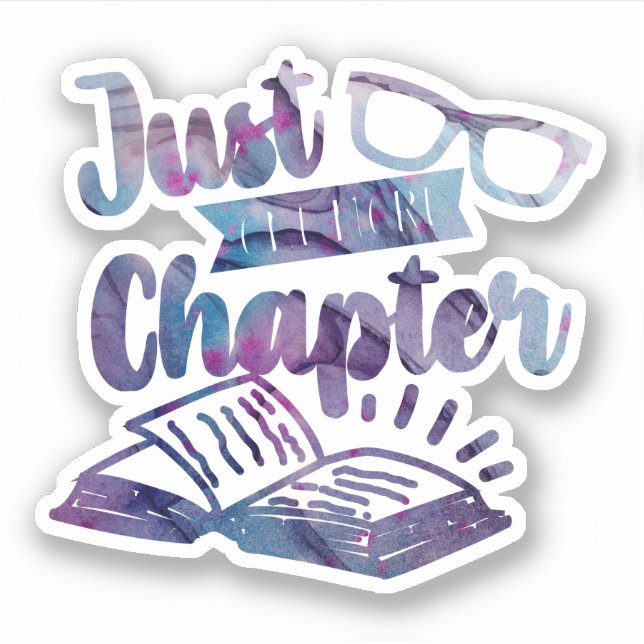 Buchliebhaber nur noch ein Kapitel Lila lesen Aufkleber (Vorderseite)