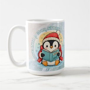 Buchliebhaber-Pinguin-Abenteuer Große Kaffee-Teeta Kaffeetasse