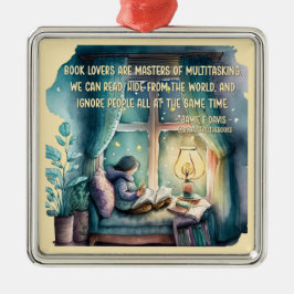 Buchliebhaber sind Meister des Multitasking Ornament Aus Metall