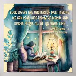 Buchliebhaber sind Meister des Multitasking Poster