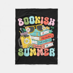 Buchliebhaber Sommer Trendige Liebe zum Lesen Für  Fleecedecke