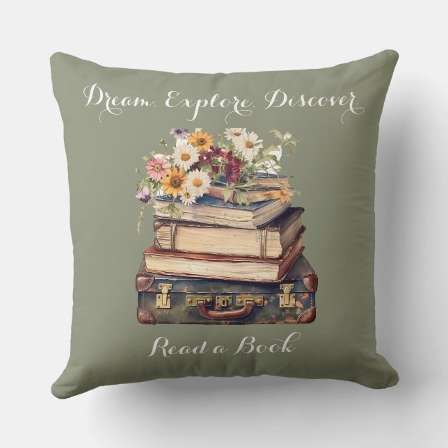 Buchliebhaber - Traumkundschaft entdecken - Ein Bu Kissen (Rückseite)