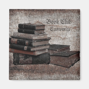 Buchliebhaber Vintager Buchclub Magnet