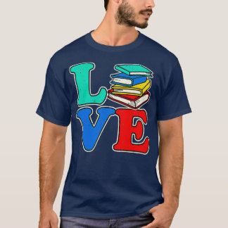 Buchliebhaber Vintages Buch Lover Geschenk Idee T-Shirt