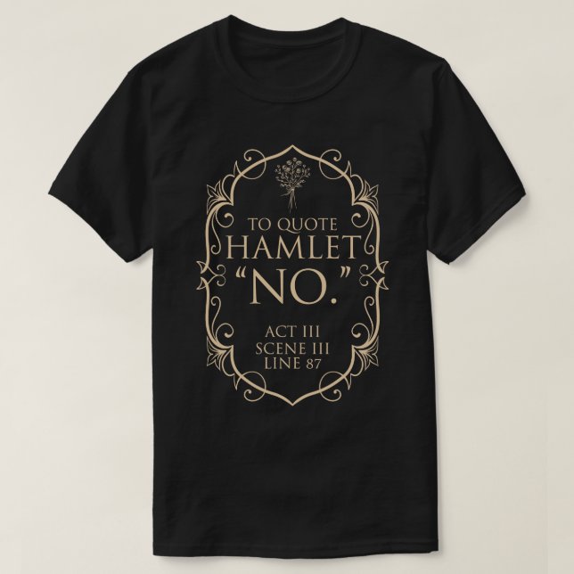 Buchliteratur-Dichter Shakespeare 24 T-Shirt (Design vorne)