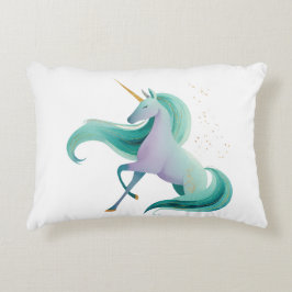 Buchmagie tänzelndes Einhorn Lendenkissen Dekokissen