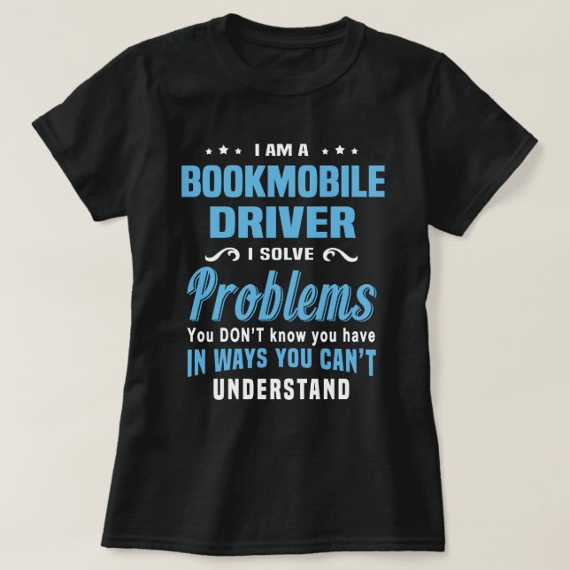 Buchmobil-Treiber T-Shirt (Design vorne)