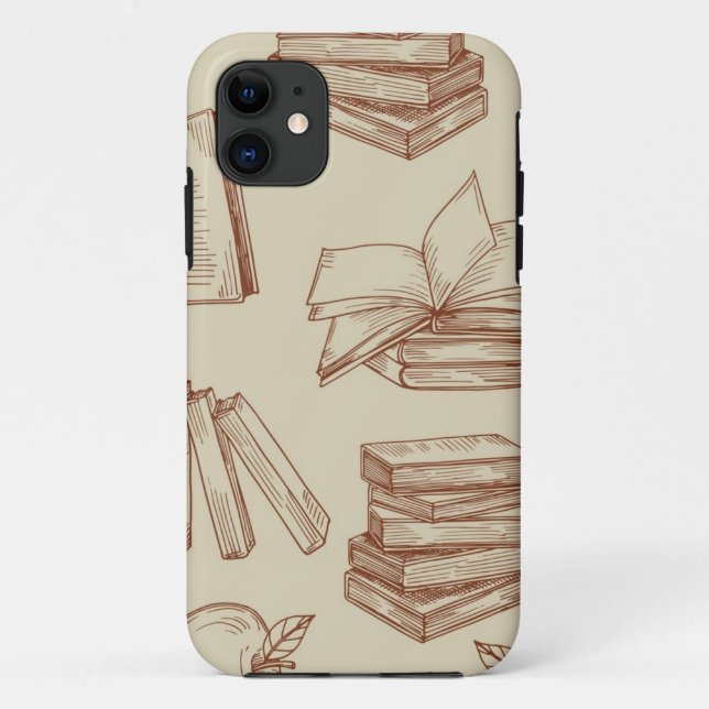 Buchmuster Case-Mate iPhone Hülle (Rückseite)
