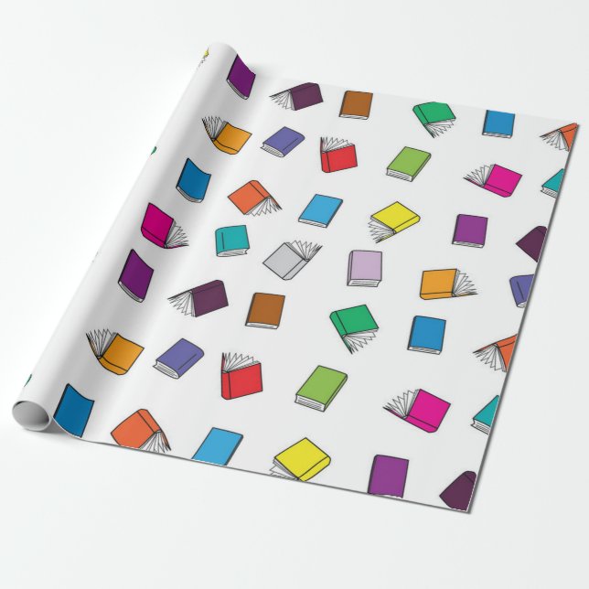 Buchmuster Geschenkpapier (Ungerollt)