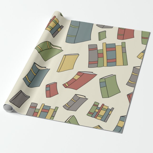 Buchmuster Geschenkpapier (Ungerollt)