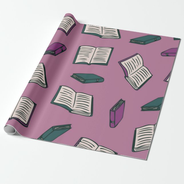 Buchmuster Geschenkpapier (Ungerollt)