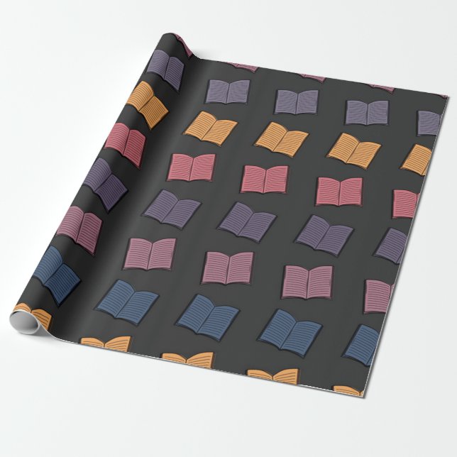 Buchmuster Geschenkpapier (Ungerollt)