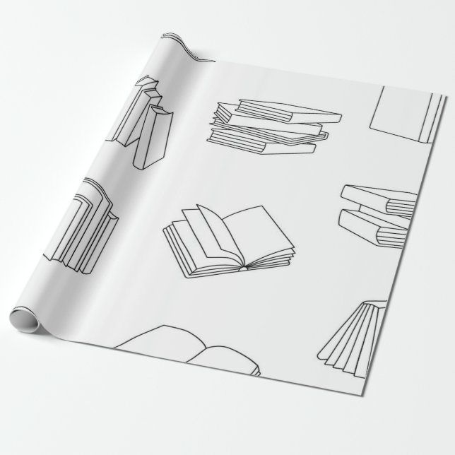 Buchmuster Geschenkpapier (Ungerollt)