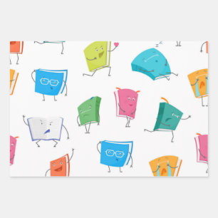 Buchmuster Geschenkpapier Set