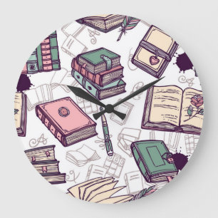 Buchmuster Große Wanduhr