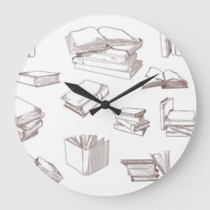 Buchmuster Große Wanduhr