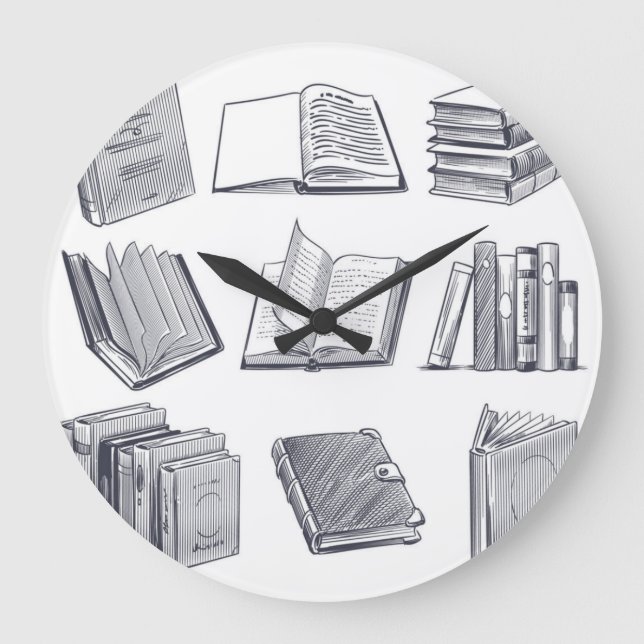 Buchmuster Große Wanduhr (Vorderseite)