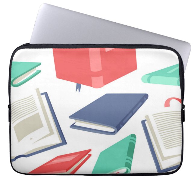 Buchmuster Laptopschutzhülle (Vorderseite)