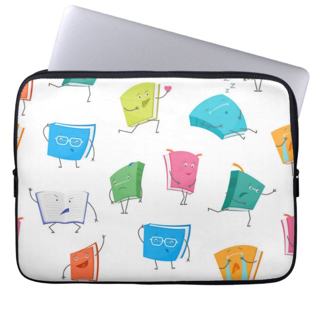 Buchmuster Laptopschutzhülle (Vorderseite)