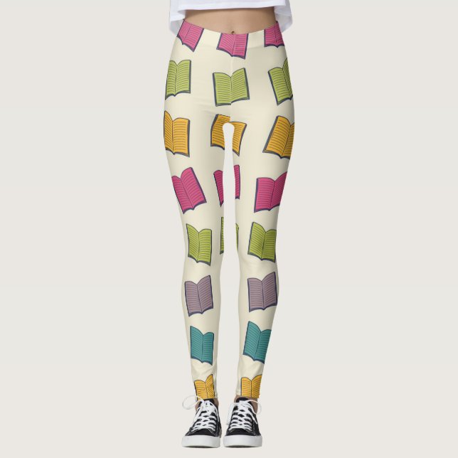 Buchmuster Leggings (Vorderseite)