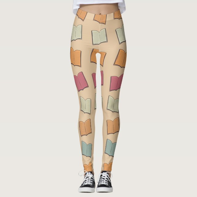 Buchmuster Leggings (Vorderseite)
