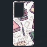 Buchmuster Samsung Galaxy Hülle<br><div class="desc">Für Buchliebhaber</div>