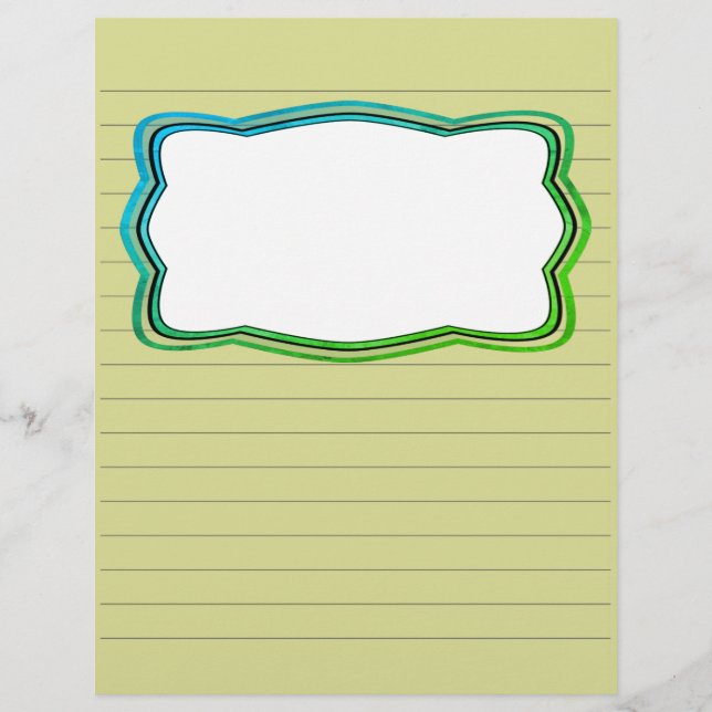 Buchpapier mit Überdruck (Vorderseite)