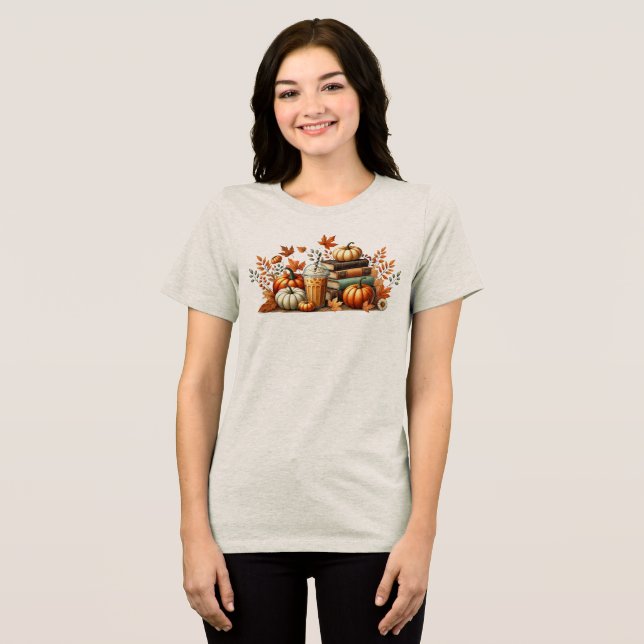 Buchrückgang Tri-Blend Shirt (Vorderseite voll)