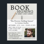 Buchsignatur für Notebooks und Stifte Flyer<br><div class="desc">Notebook & Pencil,  Writers Book Signing Advertising Flyers By The Business Card Store.</div>