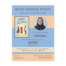 Buchsignierstunde Autorenerscheinung Blau