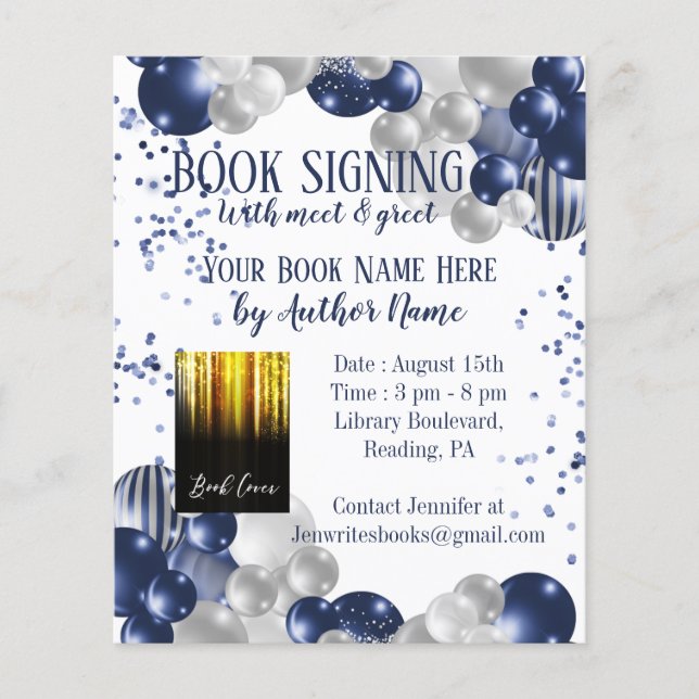 Buchsignierung Autor/Autor/Autorin von Ballon Flyer (Vorne)