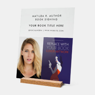 Buchsignierung   Autor Buchübersicht Werbeaktion Acrylschild