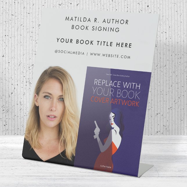 Buchsignierung | Autor Buchübersicht Werbeaktion Sockelschild (Von Creator hochgeladen)