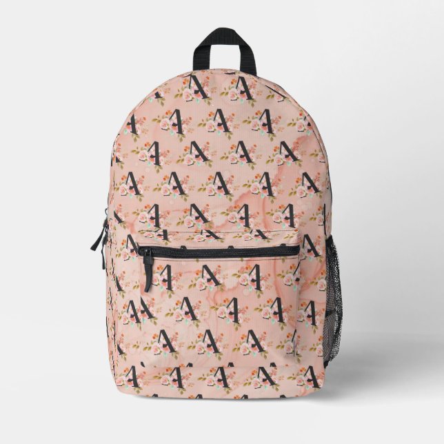 Buchstabe A Bedruckter Rucksack (Vorderseite)