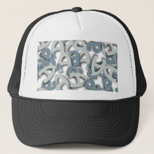 Buchstabe A Blau Truckerkappe
